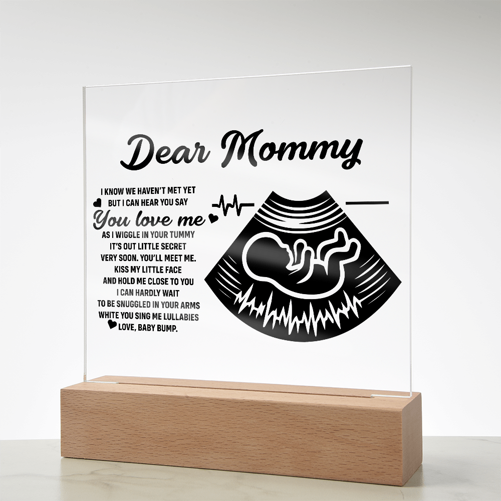 Dear Mommy | Square Acrylic Plaque