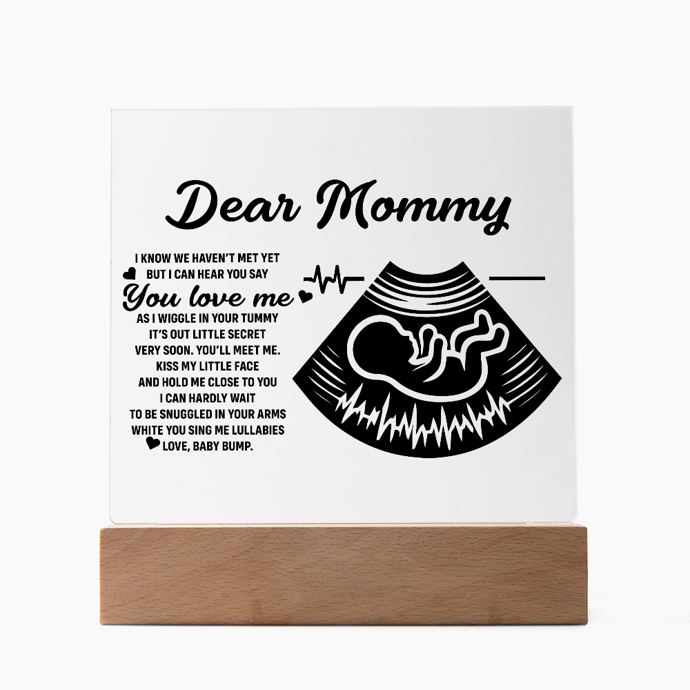 Dear Mommy | Square Acrylic Plaque