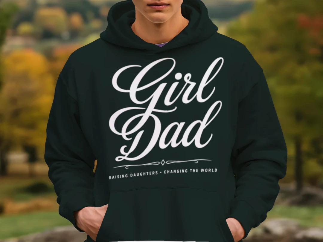 Girl Dad Proud Father of Daughters Hoodie