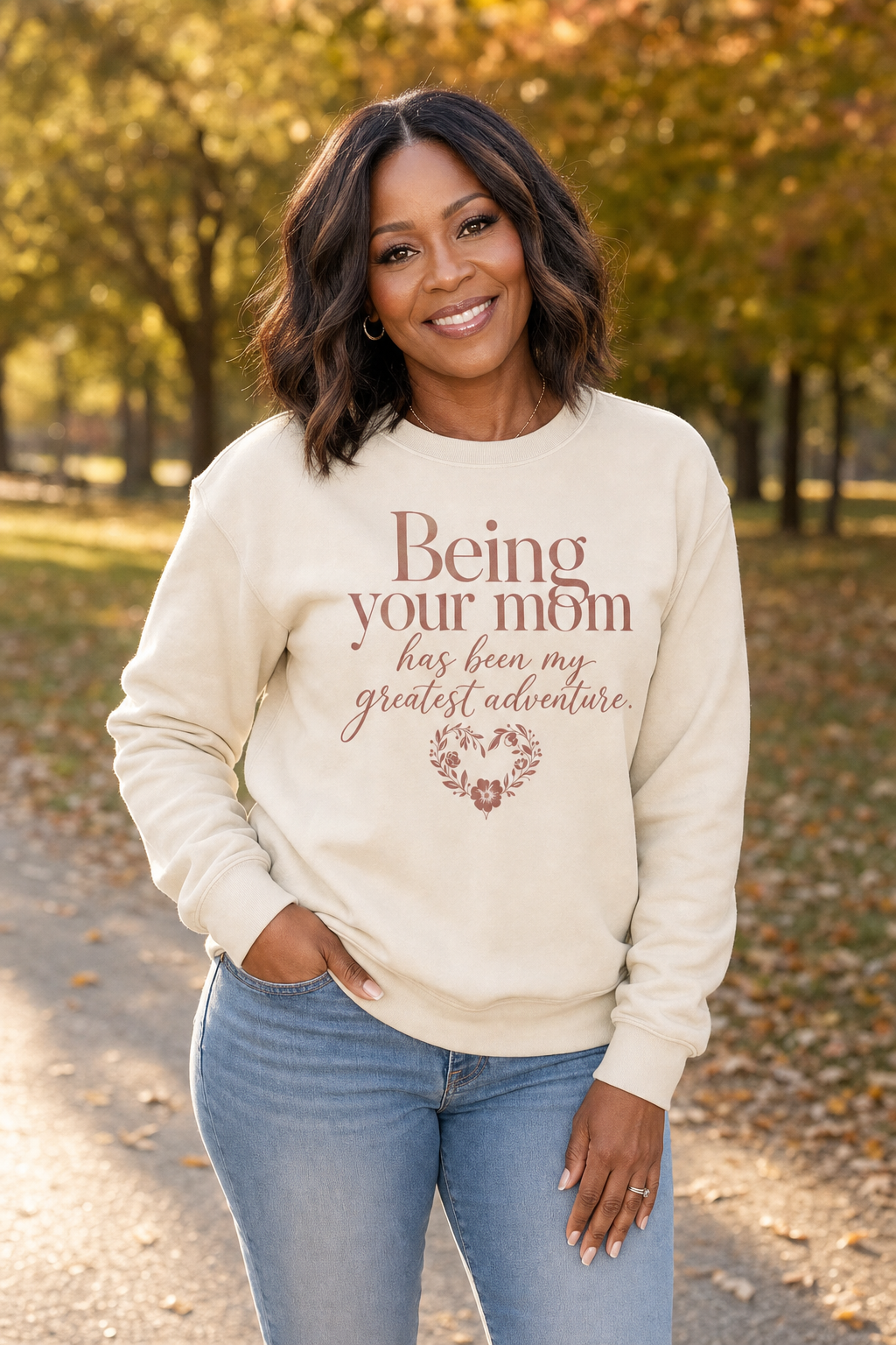 Being Your Mom Crewneck lifestyle