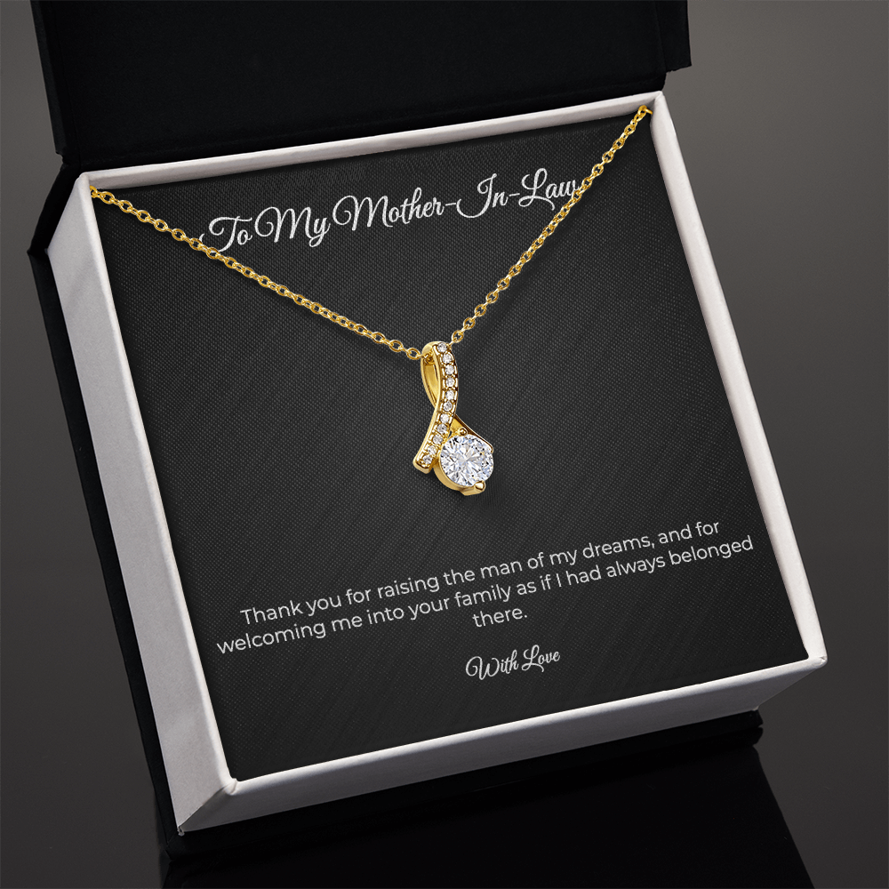 To My Mother-In-Law | Alluring Beauty Necklace - Thank You For Raising The Man Of My Dreams