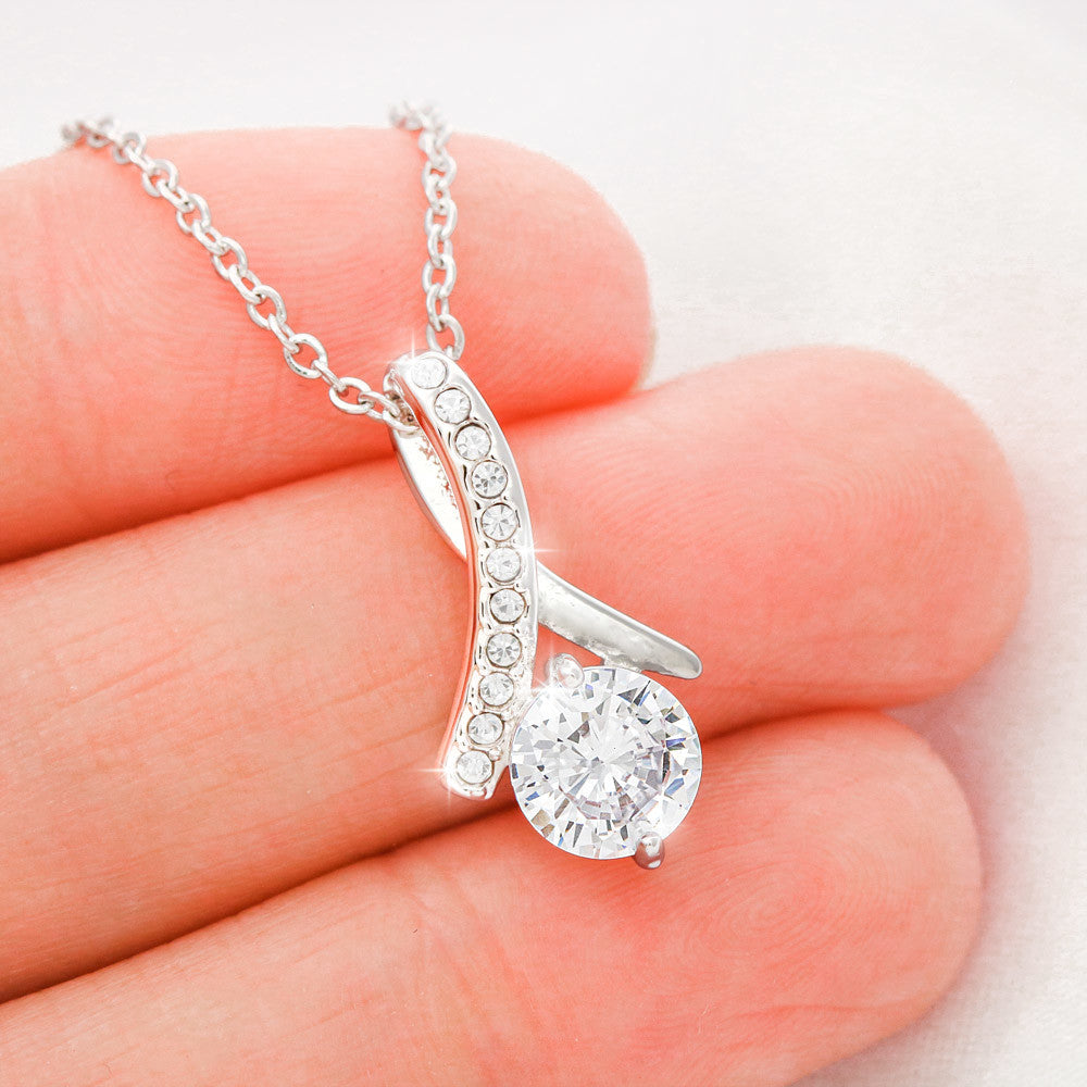 Gift for Wife "I Can't Live Without You" Gold Necklace