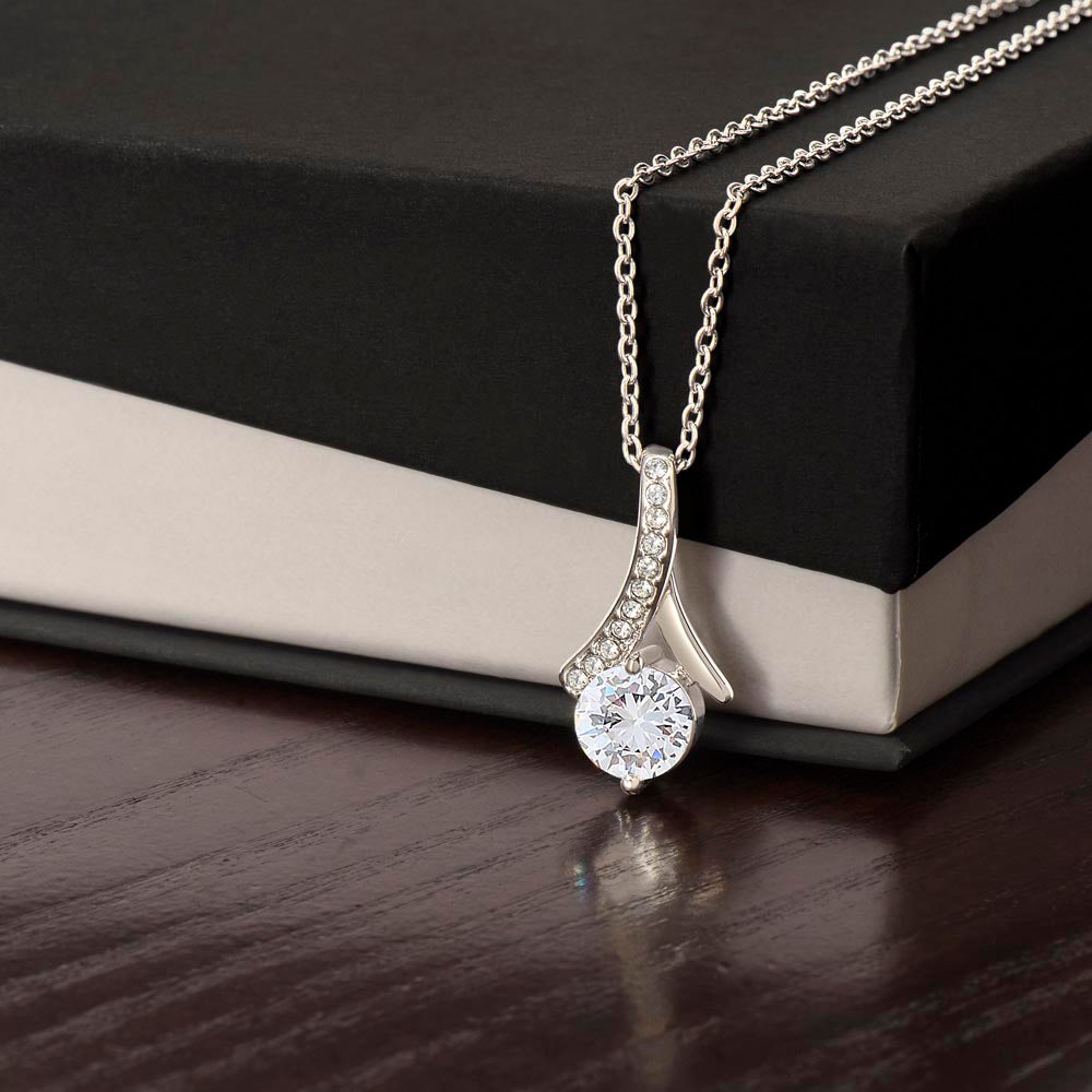 Gift for Wife "I Can't Live Without You" Gold Necklace