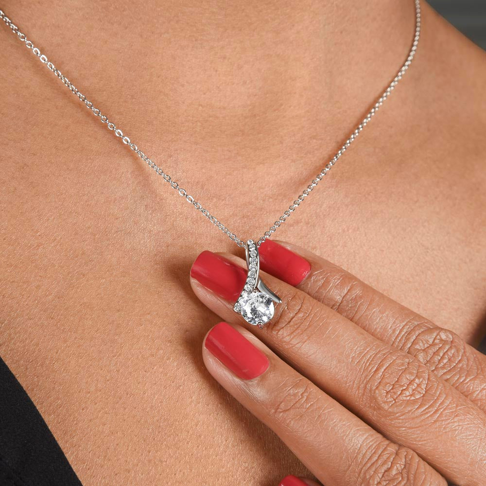 Gift for Wife "I Can't Live Without You" Gold Necklace