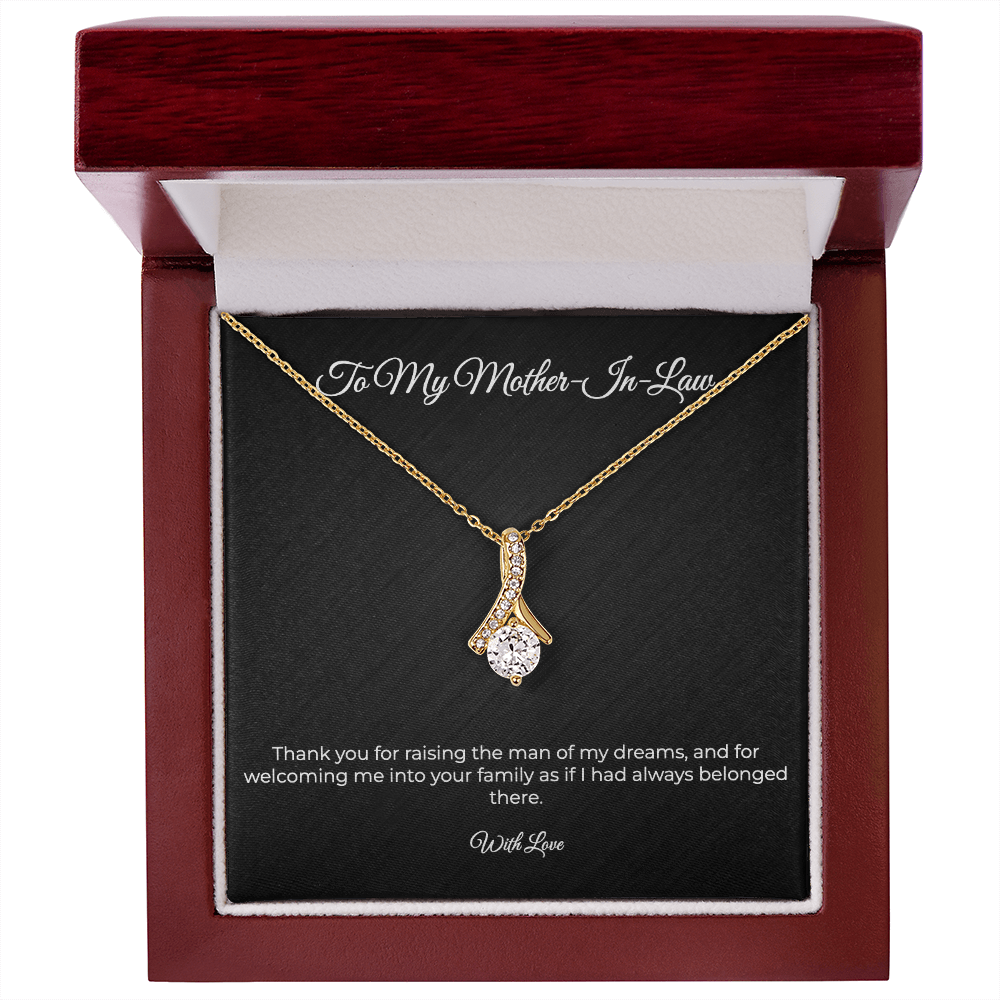 To My Mother-In-Law | Alluring Beauty Necklace - Thank You For Raising The Man Of My Dreams