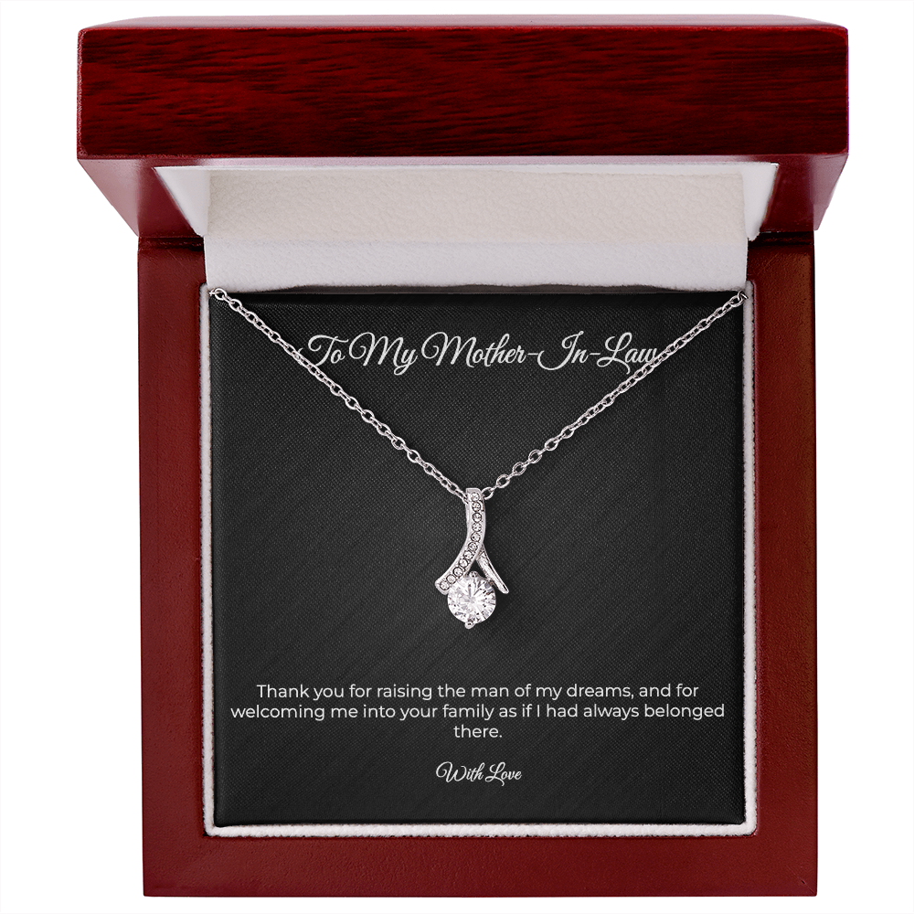 To My Mother-In-Law | Alluring Beauty Necklace - Thank You For Raising The Man Of My Dreams