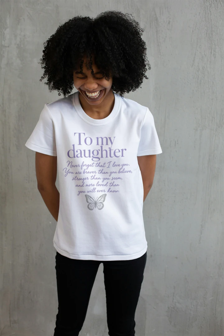 To My Daughter Butterfly Unisex T-Shirt